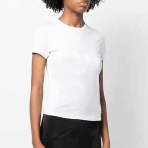 Theory Short-Sleeve Pima Cotton T-Shirt | Size L | White